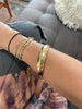 14K GOLD 13.5MM BANGLE BRACELET