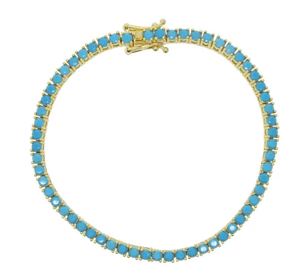 TURQUOISE TENNIS  BRACELET
