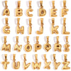 GOLD BUBBLE SINGLE LETTER CHARM