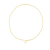 14K PAPERCLIP CHAIN WITH PUSH-LOCK NECKLACE