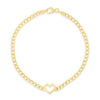 HEART CURB CHAIN BRACELET