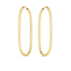 LARGE ENDLESS PAPERCLIP HOOPS EARRINGS