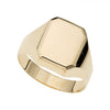 14K GOLD RECTANGULAR SIGNET RING