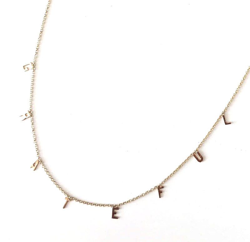 CUSTOM LETTER NECKLACE