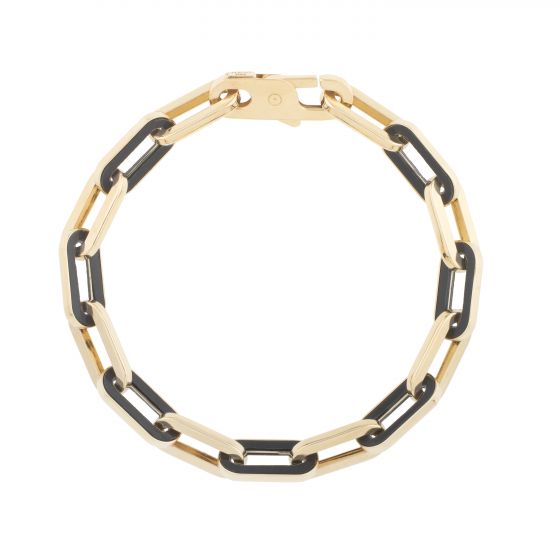 PAPERCLIP BRACELET WITH ONYX