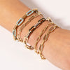 PAPERCLIP BRACELET WITH ONYX