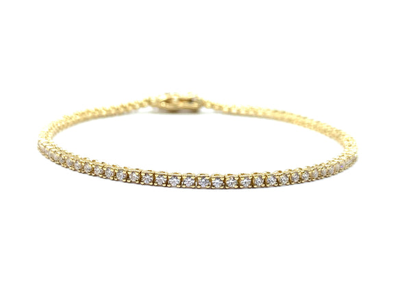 DIAMOND 14K GOLD TENNIS BRACELET