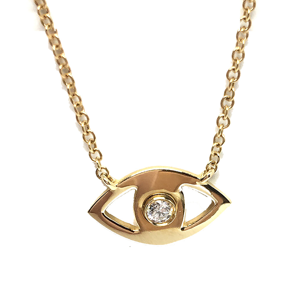EVIL EYE DIAMOND NECKLACE