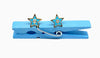 ENAMEL STAR EARRING POST