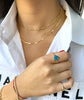 14K GOLD FLAT LINK CHAIN NECKLACE