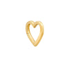 GOLD HEART CHARM ENHANCER FOR NECKLACES