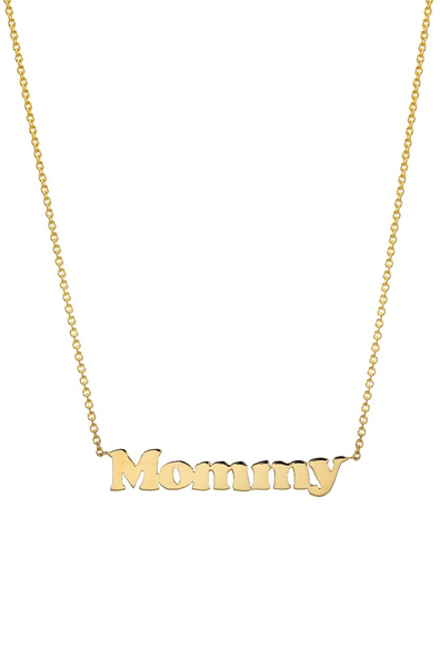 MOMMY 14K GOLD NECKLACE