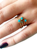 TURQUOISE AND DIAMONDS RING