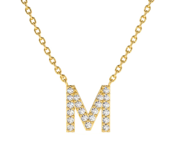 DIAMOND INITIAL NECKLACE